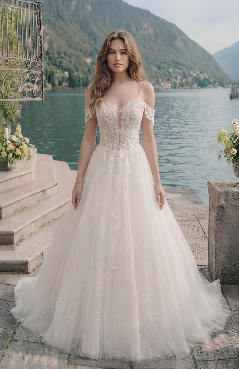 Robes de mari&eacute;e style Trapèze
